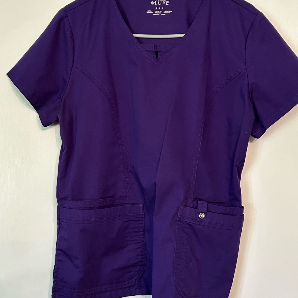 Purple Women's Scrub Top
